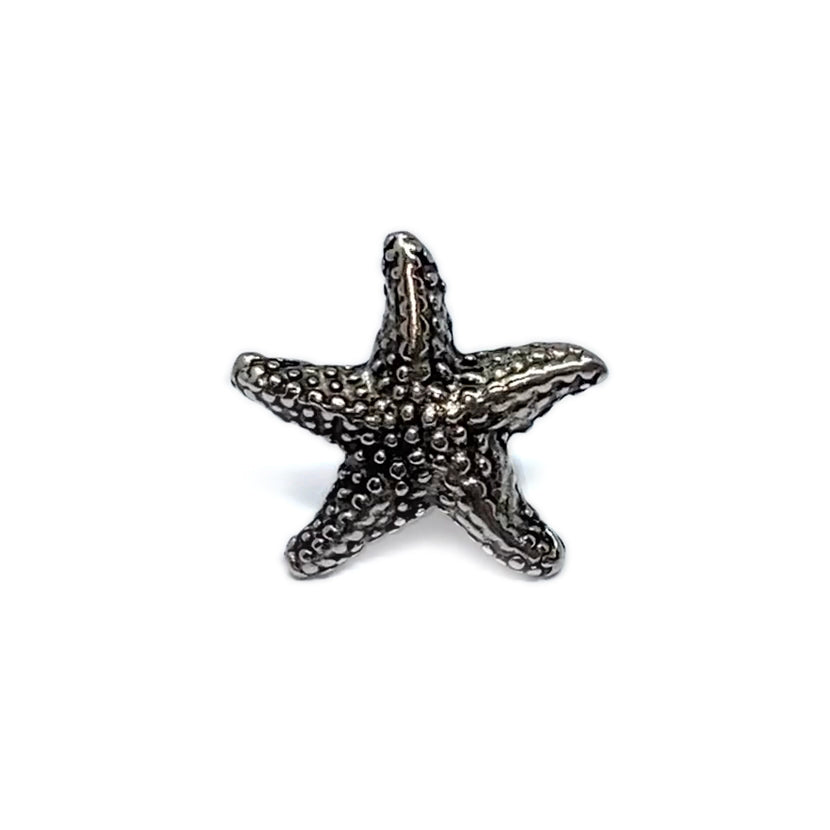 Starfish Push Pins, Decorative Push Pins, Unique Silver Push Pins, 15 Piece Metal Push Pin Set