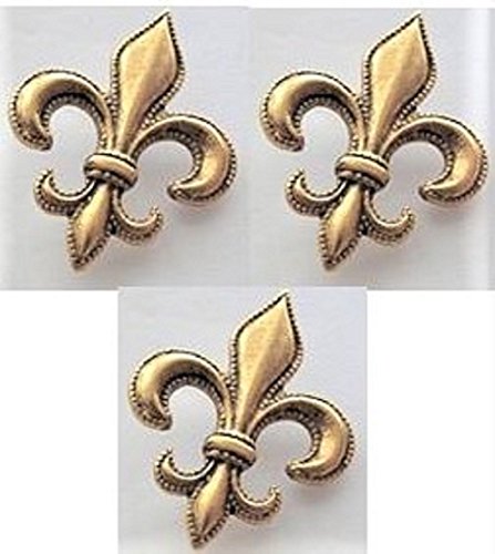 FLEUR DE LIS SET 3PC LAPEL PINS CL-137 AG