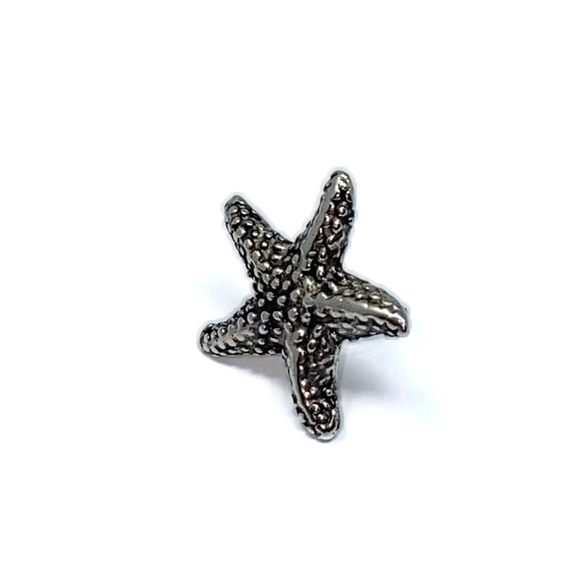Starfish Push Pins, Decorative Push Pins, Unique Silver Push Pins, 15 Piece Metal Push Pin Set