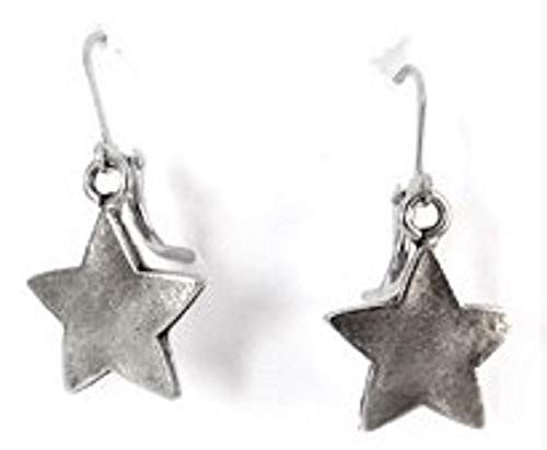 . STAR EARRINGS ANTIQUE SILVER