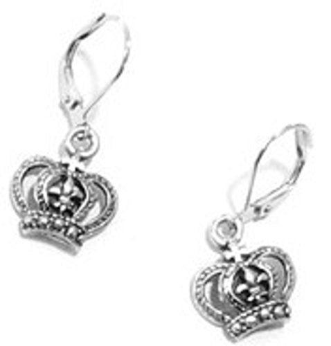 MINI CROWN DANGLE EARRING