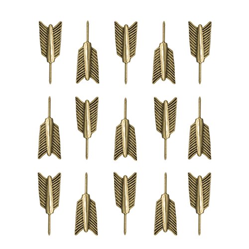 Leaf Push Pins, Decorative Push Pins, Unique Gold Push Pins, 15 Piece Metal  Push Pin Set