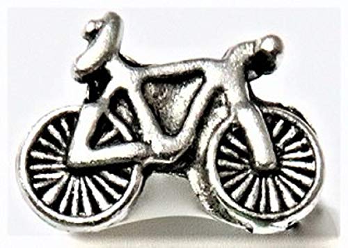 Bicycle Push Pins, Decorative Push Pins, Unique Silver Push Pins, 15 Piece Metal Push Pin Set