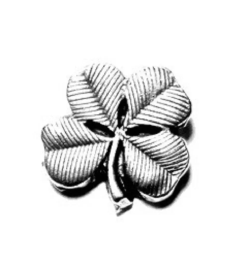 Shamrock Push Pins, Decorative Push Pins, Unique Silver or Gold Push Pins, 15 Piece Metal Push Pin Set
