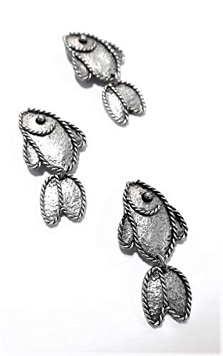Fish Magnets, Antique Silver, Set of 3
