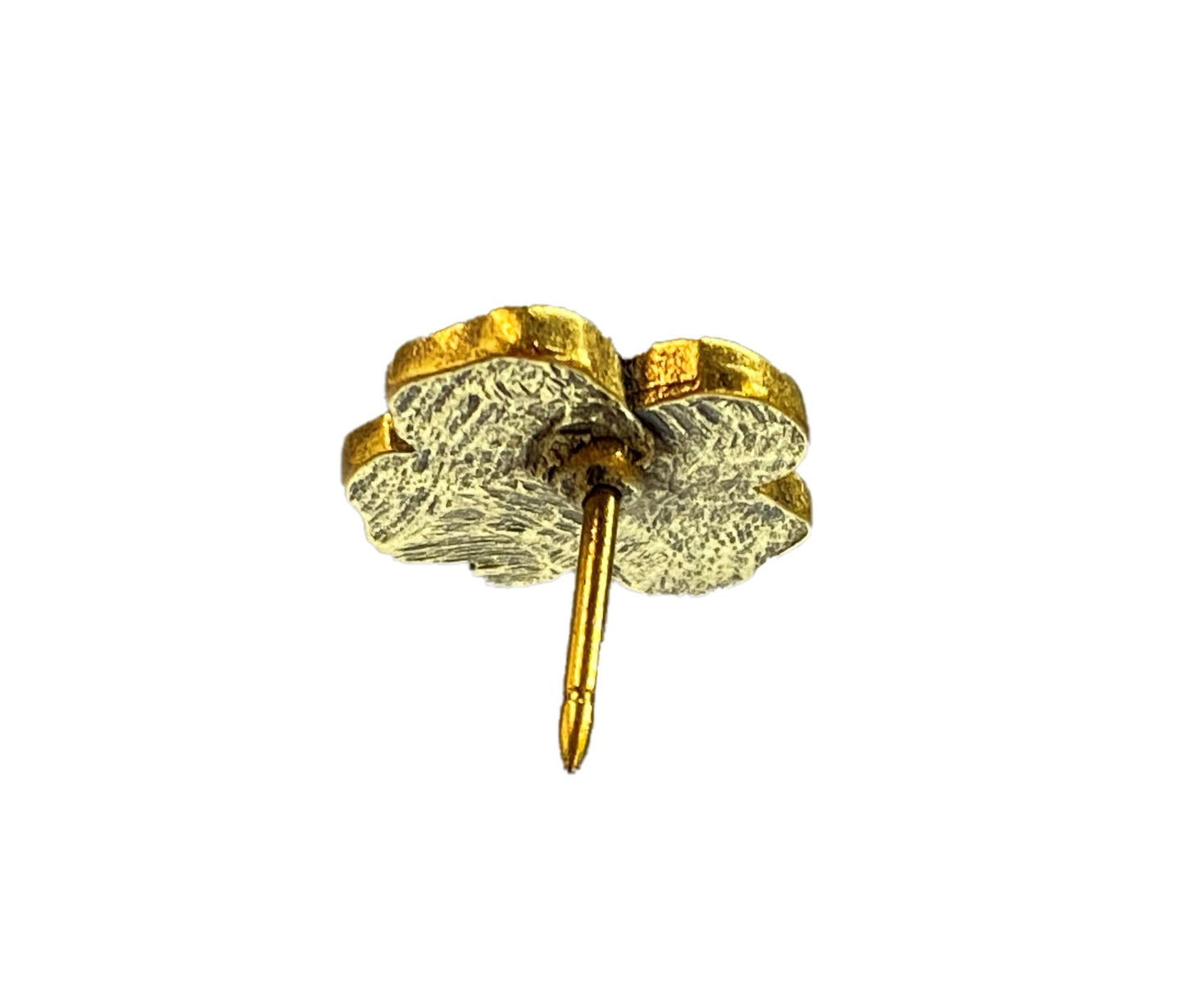 Shamrock Push Pins, Decorative Push Pins, Unique Silver or Gold Push Pins, 15 Piece Metal Push Pin Set