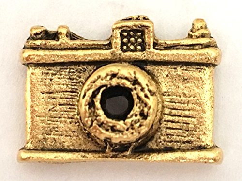 Camera Push Pins, Decorative Push Pins, Unique Gold Push Pins, 15 Piece Metal Push Pin Set