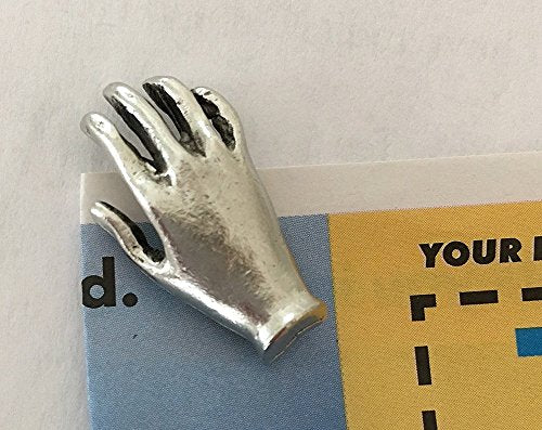 Hand Magnet Set, Antique Silver, Set of 6