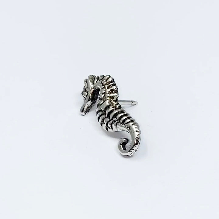 Seahorse Push Pins, Decorative Push Pins, Unique Silver Push Pins, 15 Piece Metal Push Pin Set