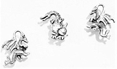 Medieval Dragon Push Pins, Decorative Push Pins, Unique Silver Push Pins, 15 Piece Metal Push Pin Set