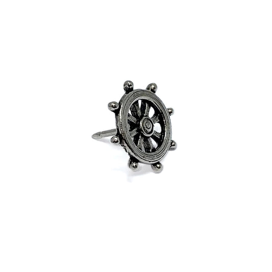 Ships Wheel Push Pins, Decorative Push Pins, Unique Silver Push Pins, 15 Piece Metal Push Pin Set