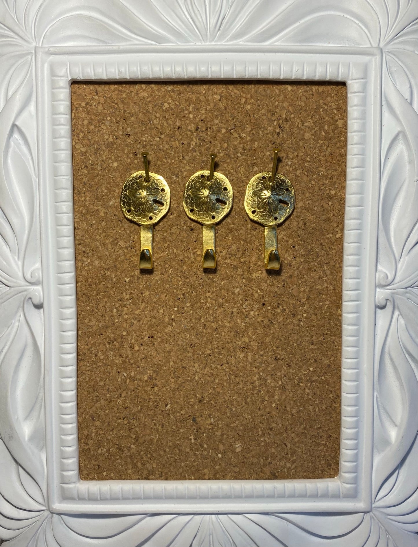 Mini Sand Dollar Hooks, Picture Hooks, Jewelry Hooks, Decorative Hooks, Set of 3, Silver Finish