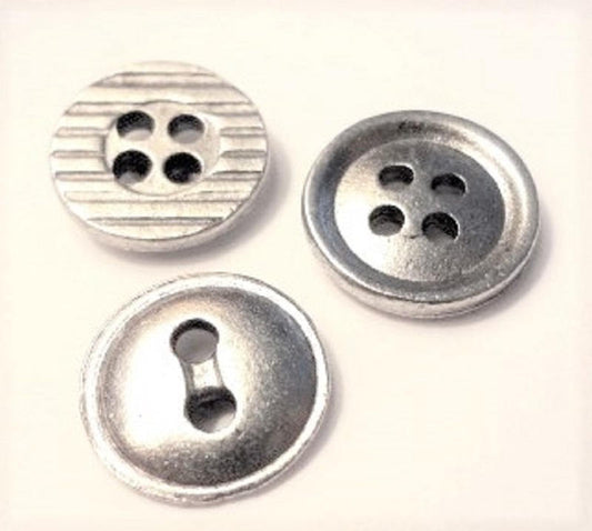 Button Push Pins, Decorative Push Pins, Unique Gold Push Pins, 15 Piece Metal Push Pin Set