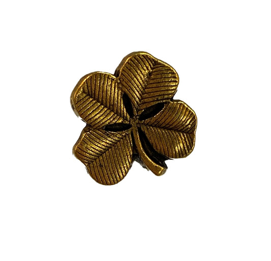 Shamrock Push Pins, Decorative Push Pins, Unique Silver or Gold Push Pins, 15 Piece Metal Push Pin Set