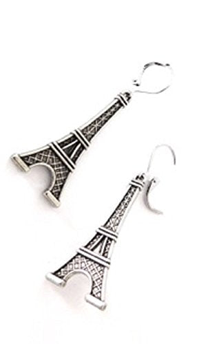 . EIFFLE TOWER EARRINGS ANTIQUE SILVER