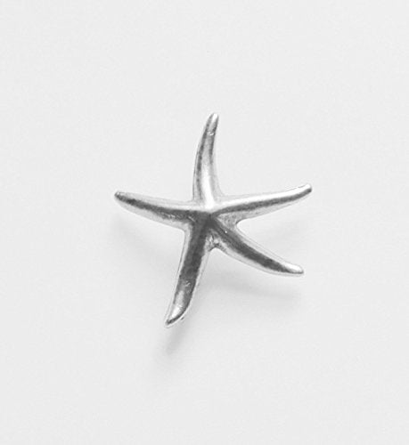 Dancing Starfish Push Pins, Decorative Push Pins, Unique Silver Push Pins, 9 Piece Metal Push Pin Set, 9 Pieces