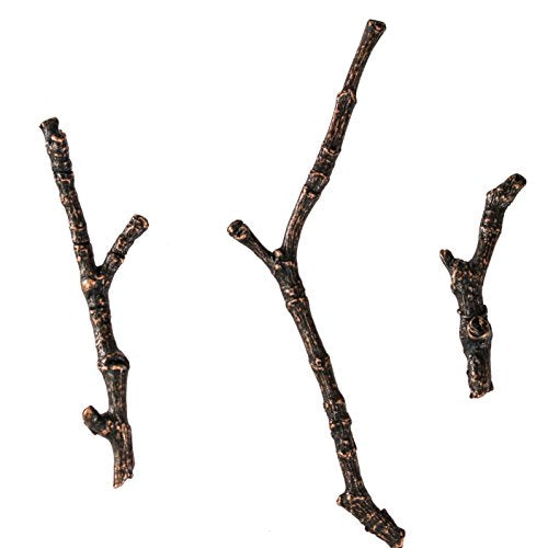 Branch Push Pins, Decorative Push Pins, Unique Bronze Push Pins, 9 Piece Metal Push Pin Set