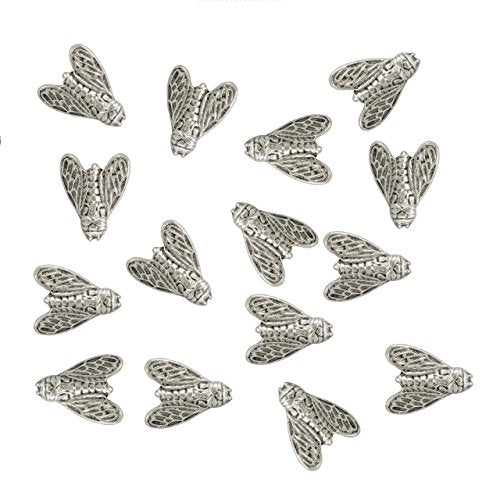 Closed Wing Bee Push Pins, Decorative Push Pins, Unique Silver Push Pins, 15 Piece Metal Push Pin Set