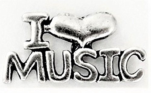 I Love Music Push Pins, Decorative Push Pins, Unique Silver Push Pins, 15 Piece Metal Push Pin Set