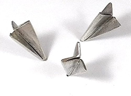Paper Airplane Push Pins, Decorative Push Pins, Unique Silver Push Pins, 9 Piece Metal Push Pin Set