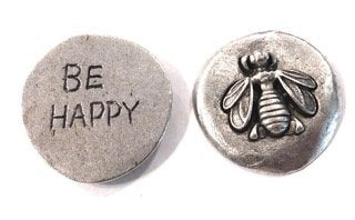 NEW ITEM "Be Happy" 4pc set Sentiment Coin