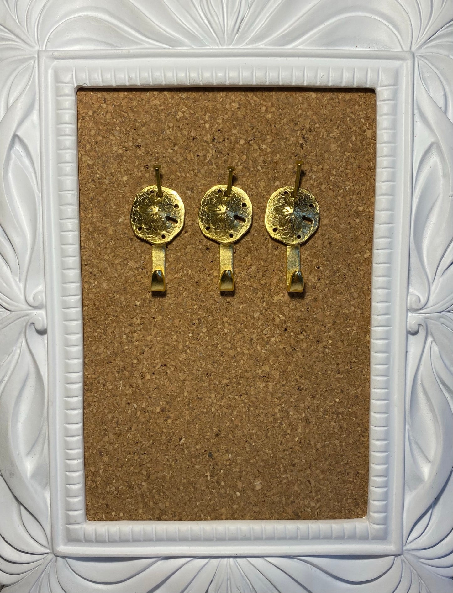 Mini Sand Dollar Hooks, Picture Hooks, Jewelry Hooks, Decorative Hooks, Set of 3, Silver Finish
