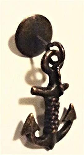 Anchor Shower Curtain Hook Adornment, Oil Rubbed Bronze, Set of 12