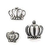 Crown Push Pins, Available in Silver or Gold , 3 Styles, Handmade Solid Metal