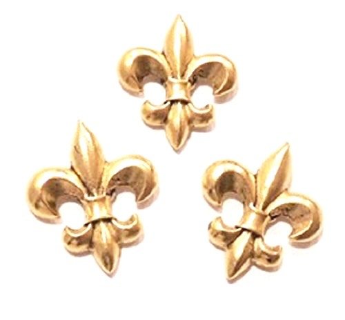 Norma Jean Designs Fleur DE LIS Magnets Set of 3 PCS Antique Gold Finish
