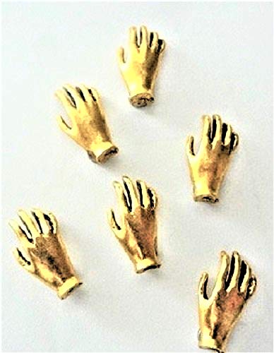 Hand Magnet, Antique Gold , Set of 6
