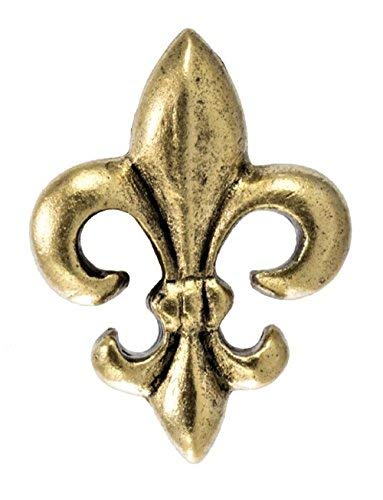 Fleur De Lis Push Pins, Decorative Push Pins, Unique Gold Push Pins, 15 Piece Metal Push Pin Set, T-875AG