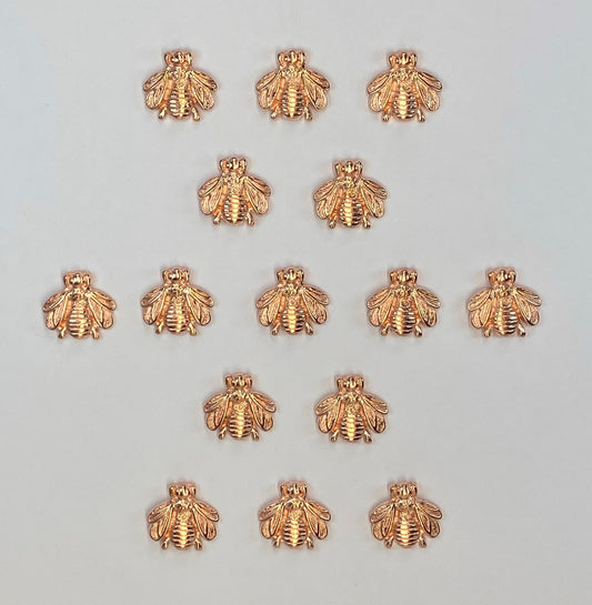 Bumble Bee Push Pins, Decorative Push Pins, Unique Rose Gold Push Pins, Metal Push Pin Set, 15 Pieces