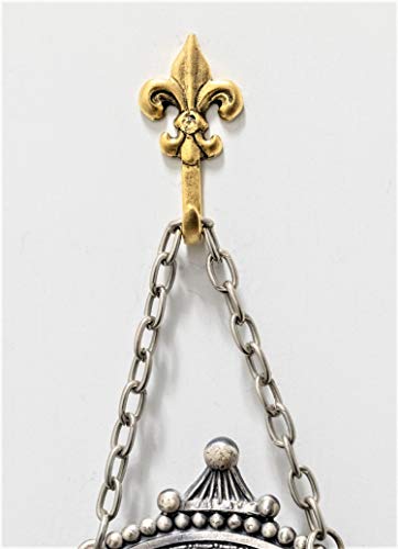 Fleur De Lis Mini Hooks, Picture Hooks, Jewelry Hooks, Decorative Hooks, Set of 3